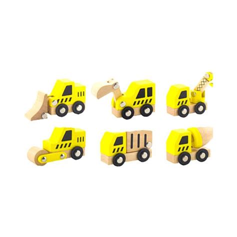 CONSTRUCTION VEHICLES SET OF 6 – Clever Toys