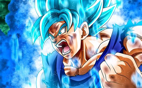 Download wallpapers 4k, Super Saiyan Blue, warrior, Dragon Ball Super, fighter, DBS, manga ...