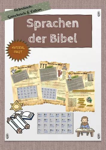 Sprachen der Bibel, Ursprachen, Bibelprojekt – Unterrichtsmaterial im Fach Religion