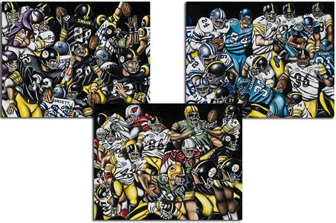 Steeler's Super Bowl Prints set of 3 From Thomas Jordan - Etsy