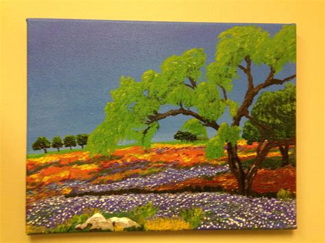 Wildflowers in Texas | Painting, Art, Wild flowers