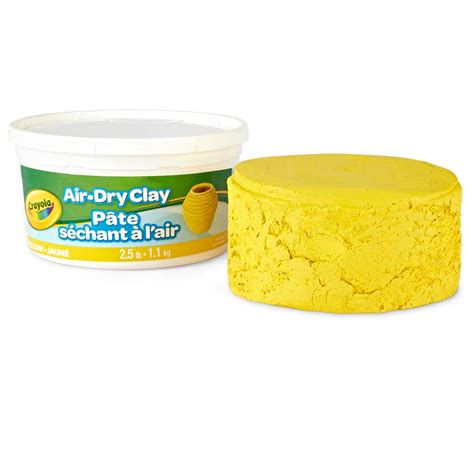Crayola Air-Dry Clay 2.5 lb. Yellow | United Art & Education