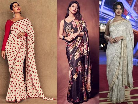 20 Stunning Pictures of Priyanka Chopra in Saree - Latest Collection