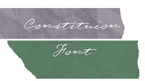 Constitution Font Free Download