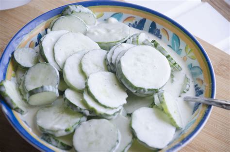 Creamy Yogurt Cucumber Salad | Slice of Taste