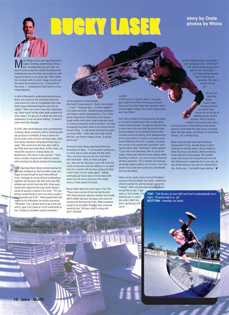 BUCKY LASEK | Juice Magazine