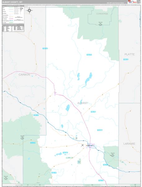 Albany County, WY Maps