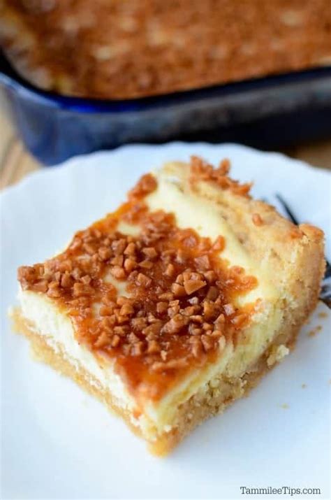 Creme Brulee Cheesecake Bars - Tammilee Tips