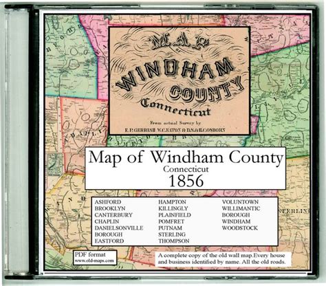 Windham County Connecticut Maps