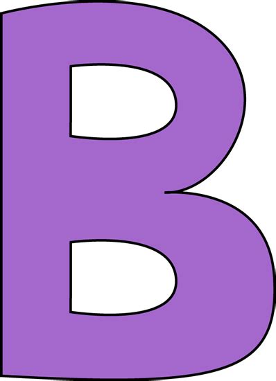 Purple Letter B Clip Art - Purple Letter B Image