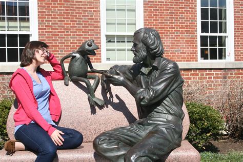 Jim Henson and Kermit Statue, University of Maryland | Pop Culture Tourist Attractions ...