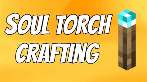 How to Make Soul Torch in Minecraft - YouTube