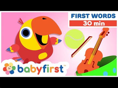 Toddler Learning Video w Larry | First Words | Musical instruments & Sports for Kids | Baby ...