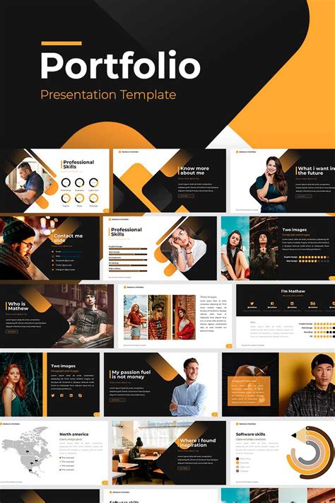 Portfolio Powerpoint Template For Biography Powerpoint Template - Best Business Templates