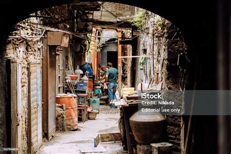 Backstreet In Karaköy District In Istanbul Stock Photo - Download Image ...