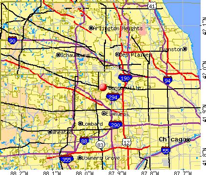 Bensenville, Illinois (IL 60131) profile: population, maps, real estate ...