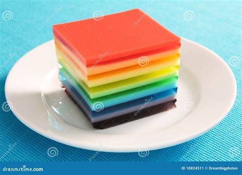 Rainbow Gelatin stock image. Image of gelatin, assorted - 10824511