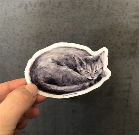 Sleeping Cat Sticker — SDB