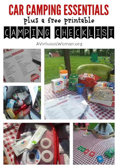 Free Printable Car Camping Checklist | Car Camping Essentials