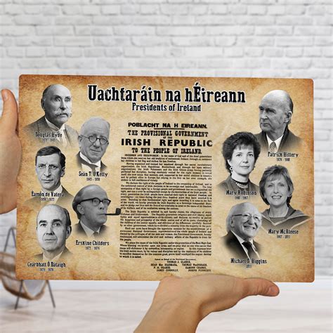 Presidents of Ireland Proclamation Wall Decor – Main Street Gifts