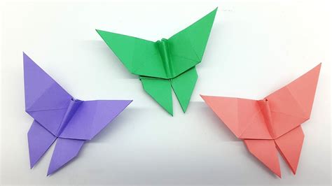 Origami Butterfly easy step by step - DIY Crafts - YouTube