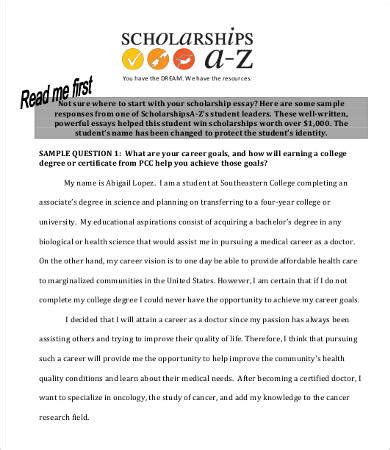 Scholarship Essay – 9+ Free Samples, Examples, Format to Download | Free & Premium Templates