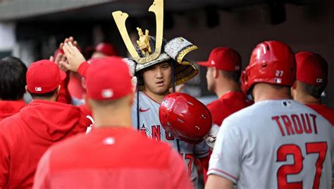 Shohei Ohtani narrowly misses hitting for cycle – as starting pitcher ...