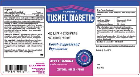 TUSNEL DIABETIC- dextromethorphan, guaifenesin liquid