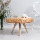 natural wood coffee table round by za za homes | notonthehighstreet.com