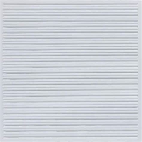 FROM PLAIN TO BEAUTIFUL IN HOURS 251 Economy Gloss White 2 ft. x 2 ft. PVC Lay-in Faux Tin ...