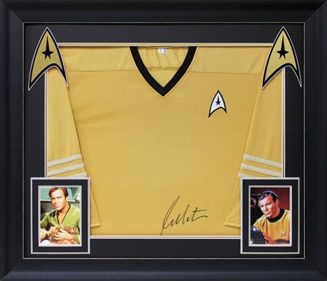 William Shatner Star Trek Authentic Signed & Framed Uniform Shirt BAS ...