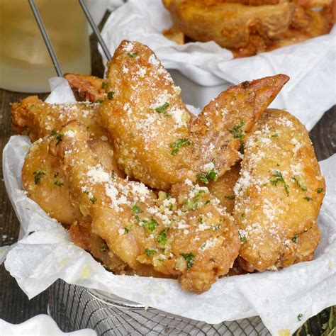 Garlic Parmesan Wings - Foxy Folksy