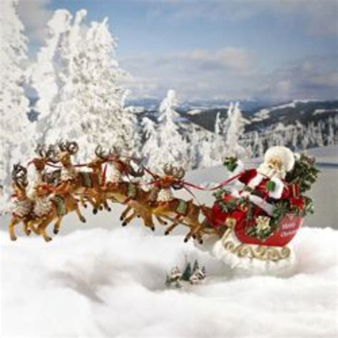 KSA 24" Santa Claus in Sleigh with Reindeer Musical Table Top Christmas Decoration - Walmart.com