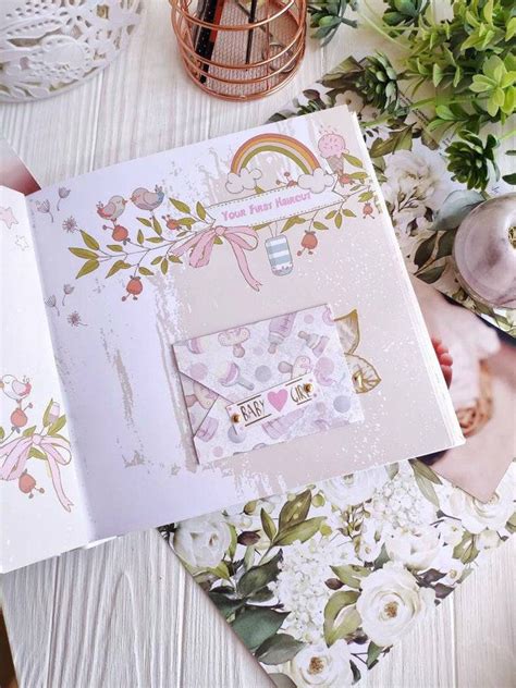 Baby Girl Memory Book Personalized Baby Book First Year with | Etsy