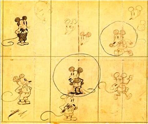 Walt Disney Sketches Mickey Maus Walt Disney Figuren Foto | The Best ...