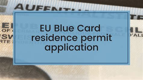 How to apply for your EU Blue Card residence permit in Germany ...