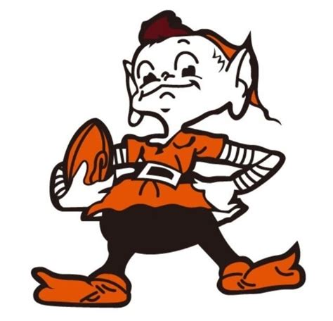 Cleveland Browns Brownie Elf Mascot 6"x7" Decal Sticker Buy 2 Get 3 p34 ...