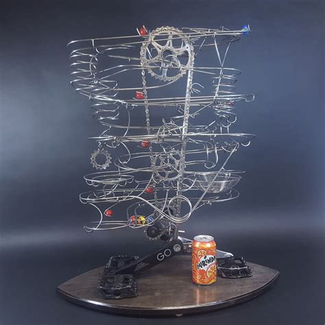 SAMPLE Rolling Ball Sculpture Marble Run Kinetic Art - Etsy