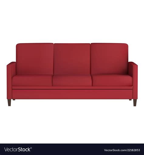 Sofa furniture isolated on white background Vector Image