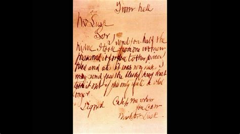 jack the ripper real letters - YouTube