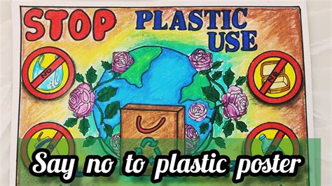 Say no to single use plastic drawing /slogan & poster on stop plastic ...