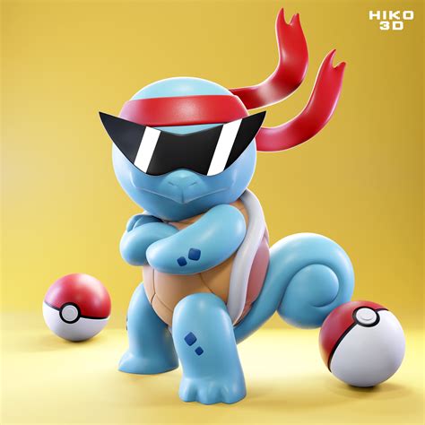 Free STL file Squirtle Squad Leader - Pokemon Figure 🐉・3D print model ...