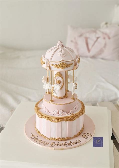 Carousel Cake - Decorated Cake by Ms. V - CakesDecor