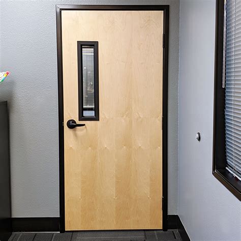 Commercial Wood Doors with Glass Lite Kits