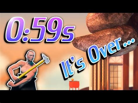 Getting Over It Speedrun World Record in 59.885s - YouTube