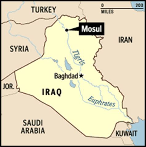 Mosul Iraq Map