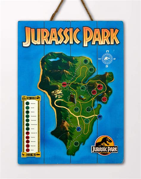 Buy Doctor Collector DCJP16 Jurassic Park Isla Nublar WoodArts 3D Print Online at desertcartUAE