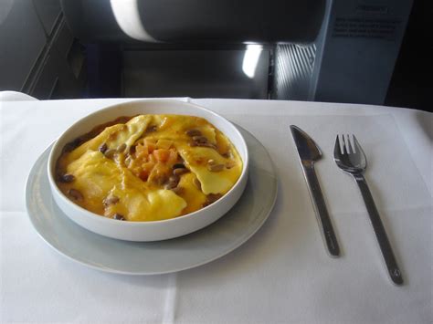 My First Business Class Meal on Lufthansa - Live and Let's Fly