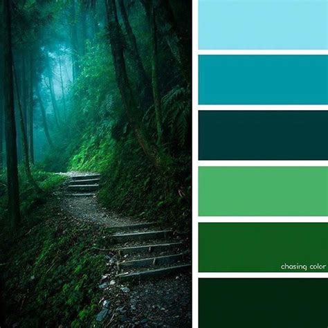 COLOR PALETTE ~ SHADES OF A FOREST WALKWAY ~~*~~ #bedroomcolorschemes | Nature color palette ...