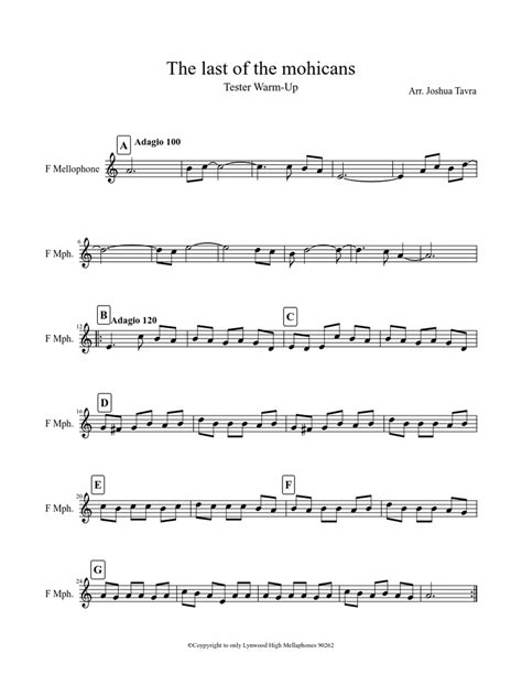 last of the mohicans Sheet music | Download free in PDF or MIDI ...